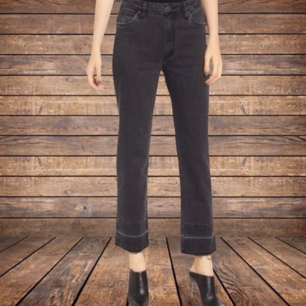 Wrangler High Waist Released Hem Crop Jeans